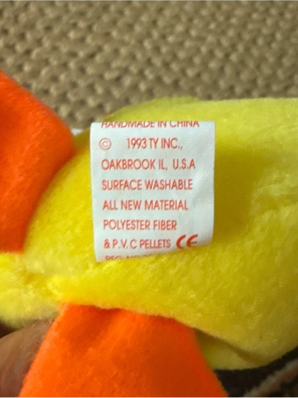 Ty Beanie Baby Quackers w tags